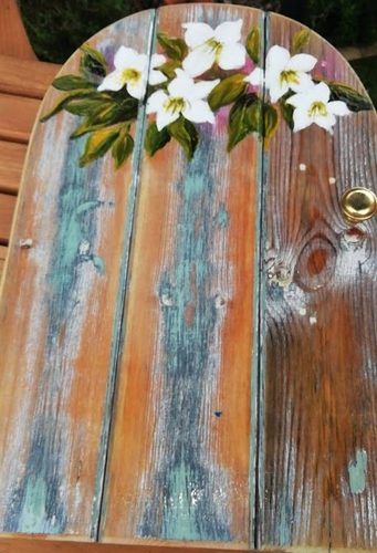 Acrylic with matt varnish, Fairy Door.